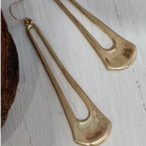 Green Brushstroke Earrings
