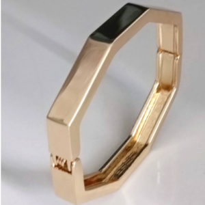 Golden Angular Cuff Bracelet