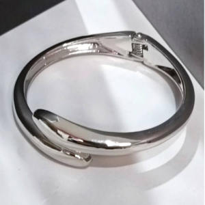 Silver Open Curve Bracelet