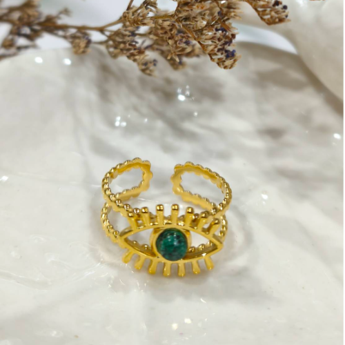 Emerald Luxe Halo Ring