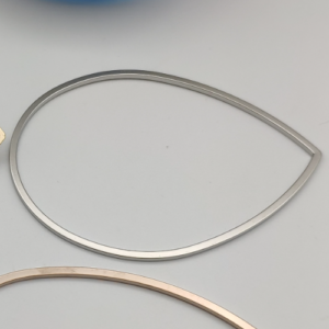 Silver Open Teardrop Bracelet