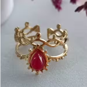 Bloodfire Floral Ring