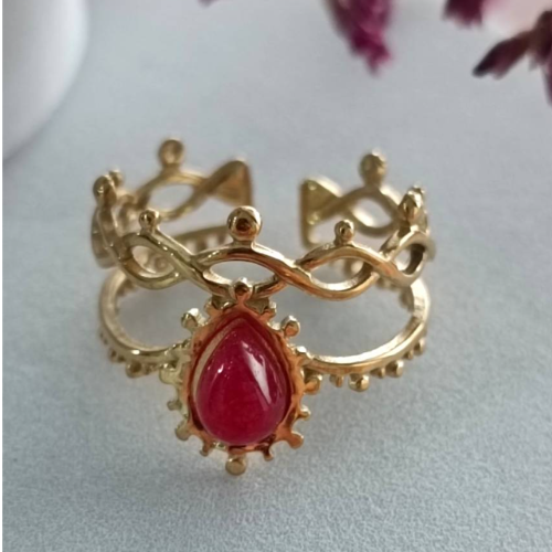 Bloodfire Floral Ring