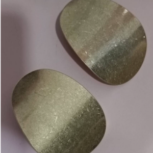 Gold Ribbon Hoop Earrings