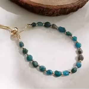 Sky Blue Faceted Stone Bracelet