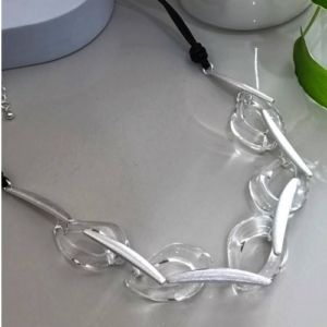 Silver Organic Link Necklace