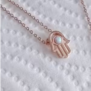 Rose Gold Hamsa Necklace