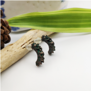 Oxidized Hoop Earrings