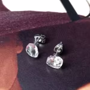 Clear Crystal Stud Earrings