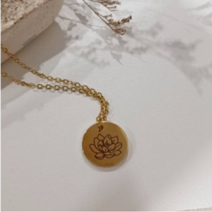 Stainless Steel Coin Pendant Necklace