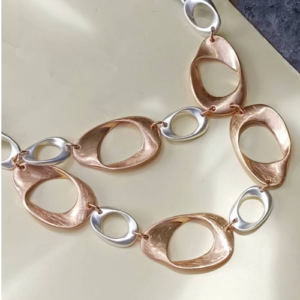 Gold Organic Link Necklace