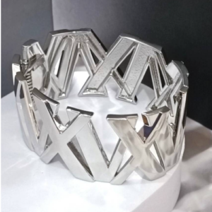 Silver Zigzag Cuff Bracelet