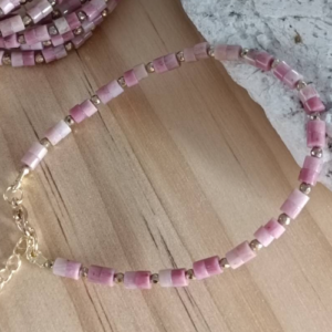 Rose Quartz stone Stretch Bracelet