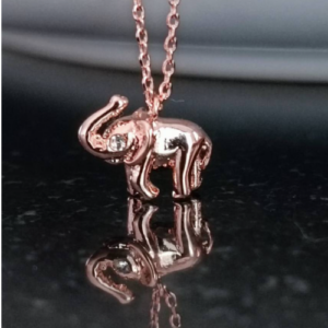 Rose Gold Elephant Necklace