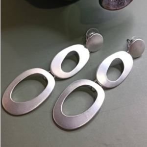 Silver Triple Drop Earrings