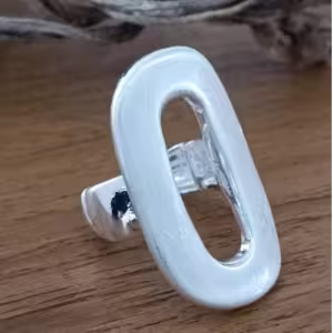 Silver Open Link Ring