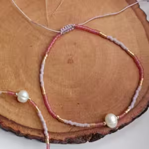 Red Pearl Accent Bracelet