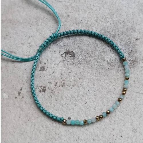 Turquoise Gold Accent Bracelet