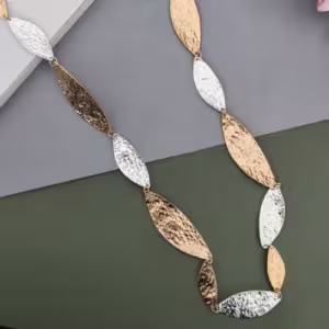 Rose Silver Disc Pendant Necklace