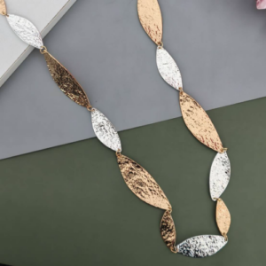 Rose Silver Disc Pendant Necklace