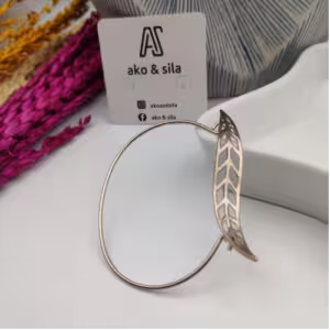 Rose Gold Leaf Wrap Bracelet