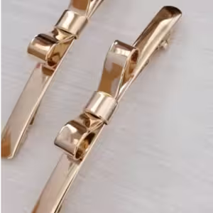 Gold Slim Barrette Clip