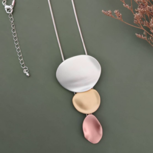 Pastel Disc Pendant Necklace