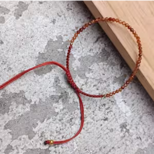 Orange Beaded Bracelet