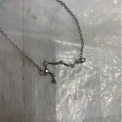 Silver Star Station Necklace