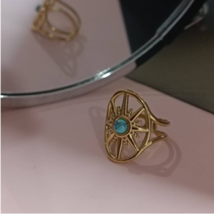 Turquoise Sunburst Ring