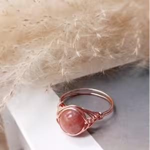 Peach Muse Wrap Ring