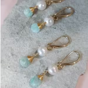Peal In Caribbean Earrings