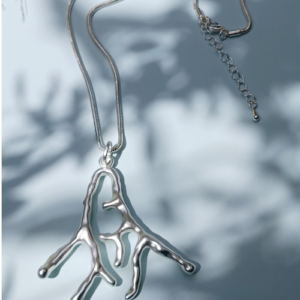 Silver Branch Pendant Necklace