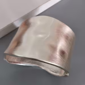 Matte Silver Wide Cuff Bracelet