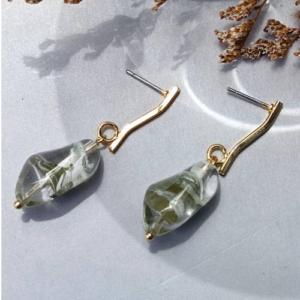 Smoke Marquise Acrylic Earrings