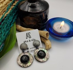 Mosaic Disc Earrings