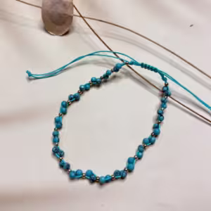 Blue Man-Made Bracelet