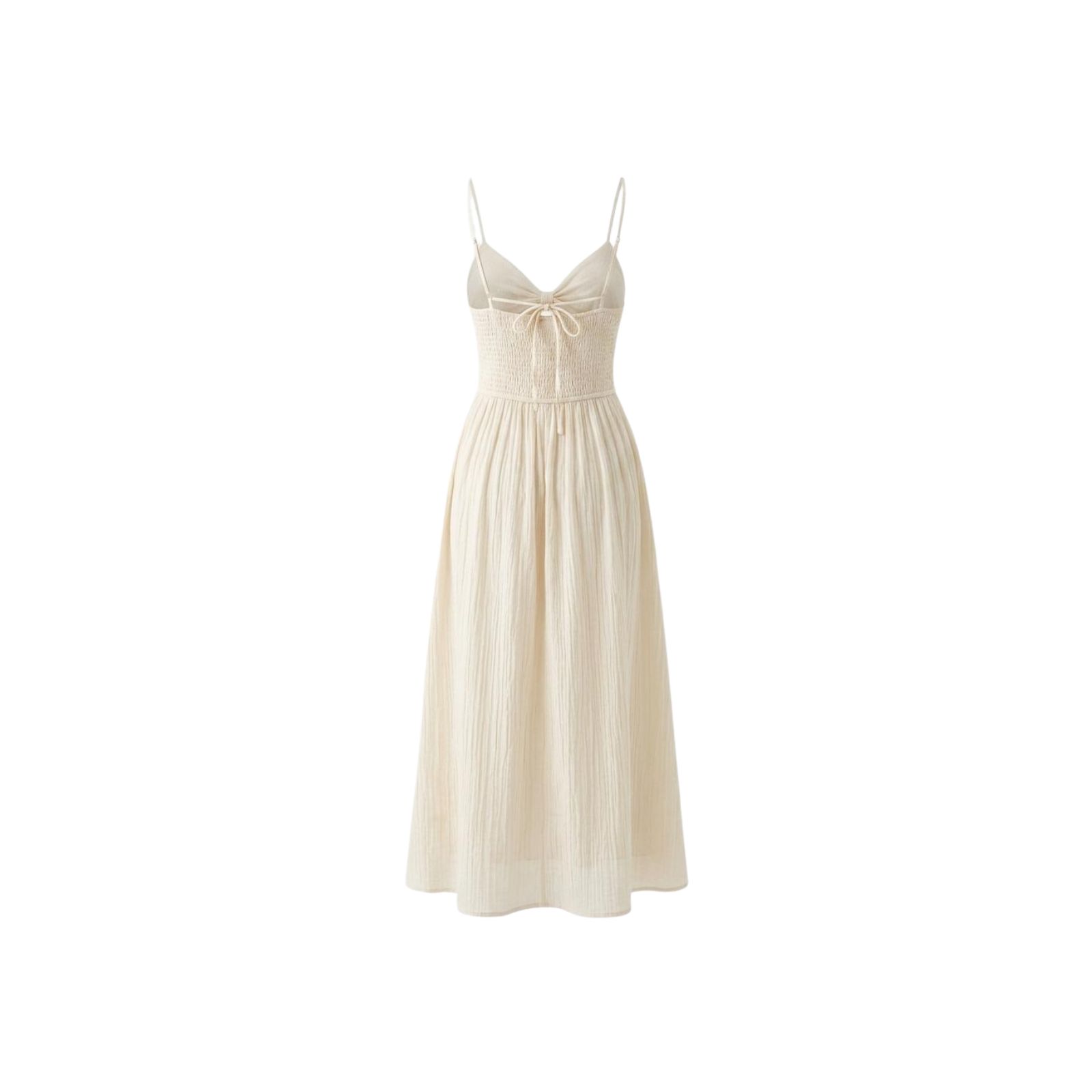 Pleated Strap Free Size Dress - Image 4
