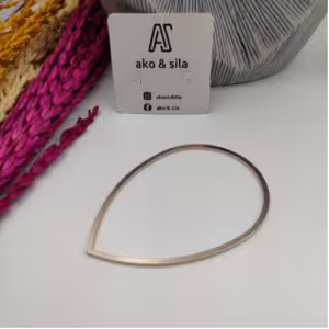 Rose Gold Open Teardrop Bracelet