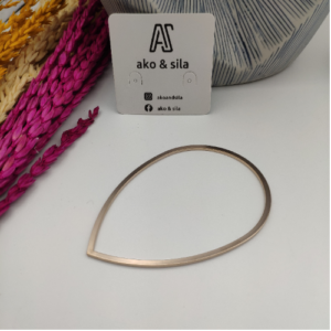 Rose Golden Open Teardrop Bracelet