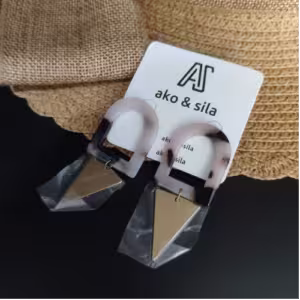 Black Bow Statement Earrings