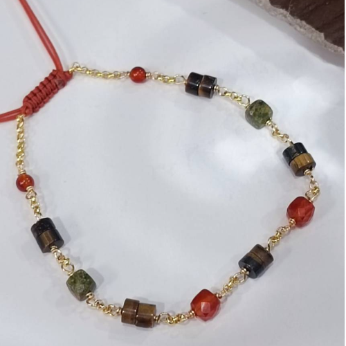 Earth Tone Stone Bracelet