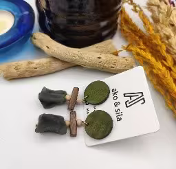 Olive Tassel Earrings