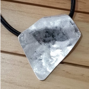 Silver Geometric Pendant Necklace