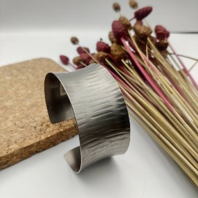 Brushed Gunmetal Cuff Bracelet