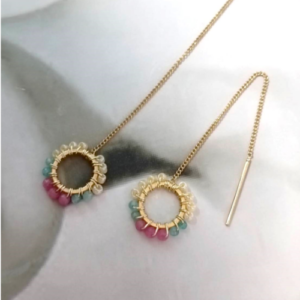 Pastel Halo Drop Earrings