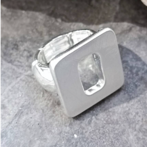 Silver Square Signet Ring