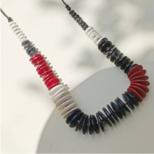 Tricolor Disc Necklace