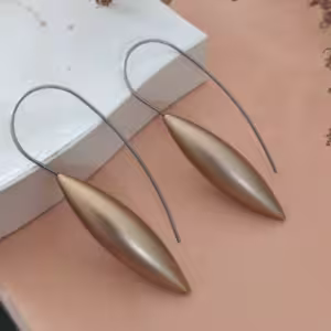 Brown Leaf Drop Earrings