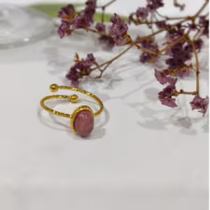 Velvet Blush Double Band Ring